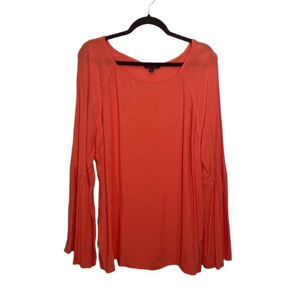 Banana Republic Tops - Banana Republic Women's Size XL Orange Blouse Top Flare Sleeve